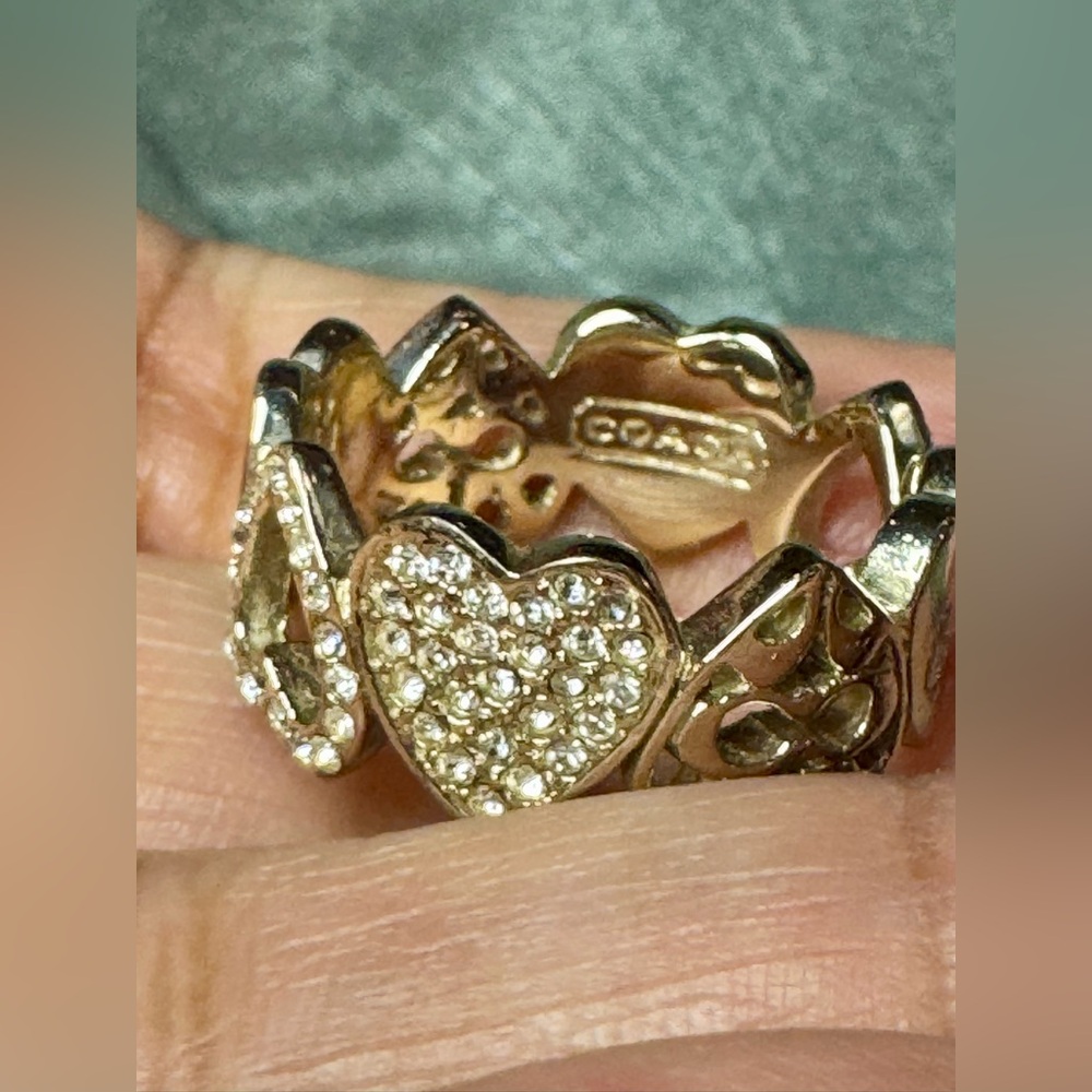 Authentic Coach Gold Ring